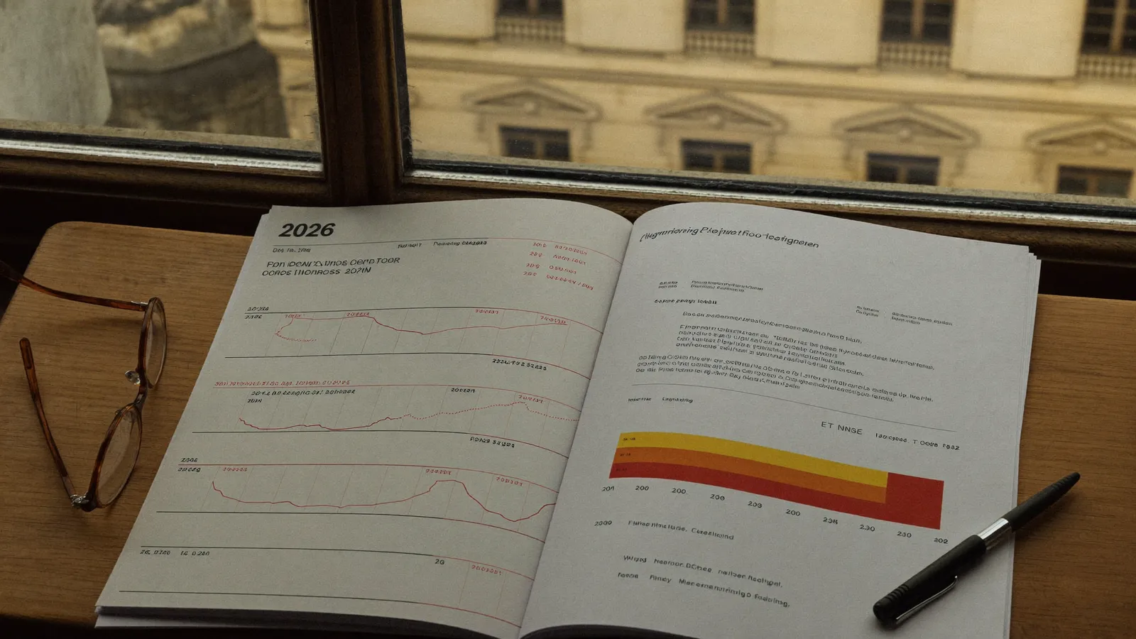 Agenda 2026 et rapport de diagnostic énergétique posés sur un bureau à Versailles