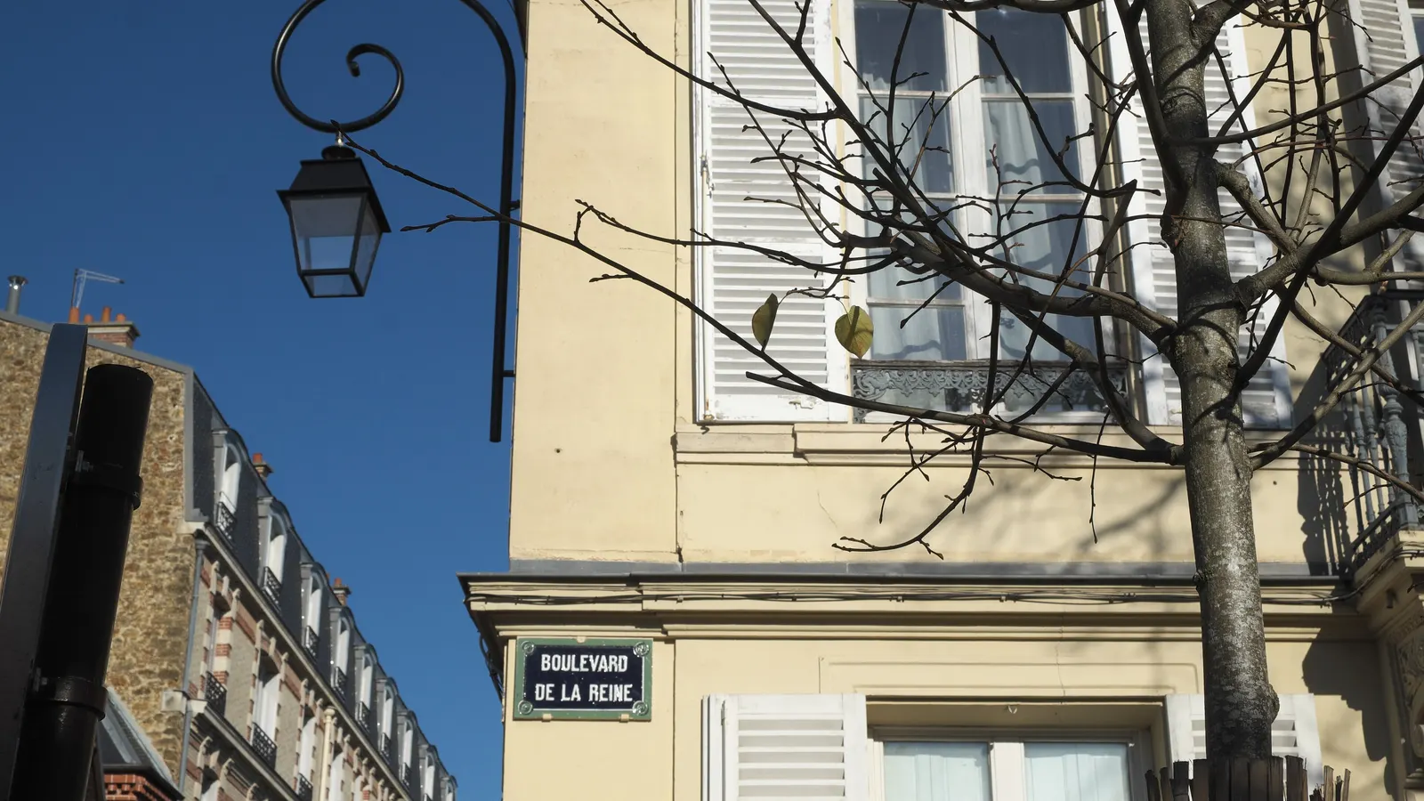 Le boulevard de la Reine, en bordure du quartier des Prés à Versailles